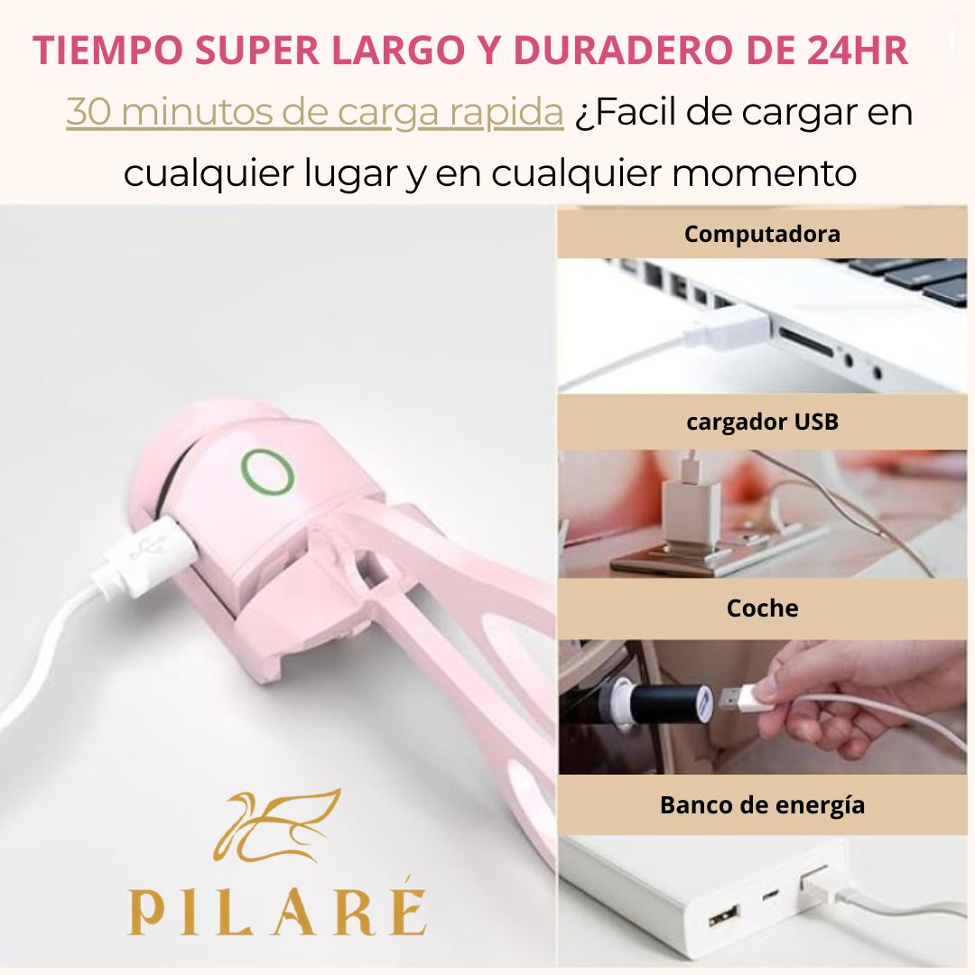 RIZADOR DE PESTAÑAS ELECTRICO PORTATIL