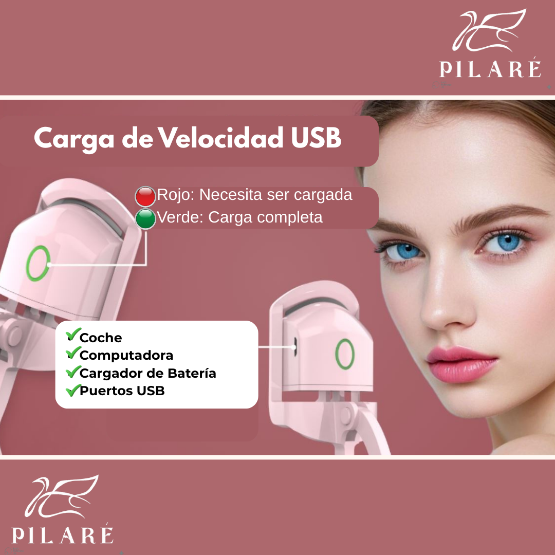 RIZADOR DE PESTAÑAS ELECTRICO PORTATIL